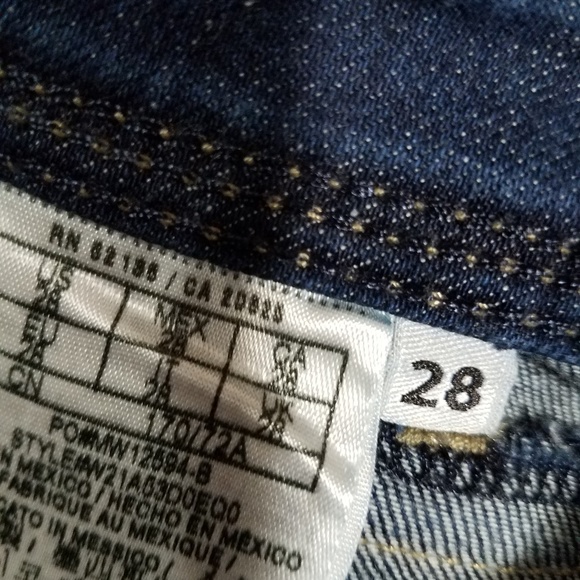 T7 guess Jean's 28 skinny zip up bottoms - Picture 6 of 8